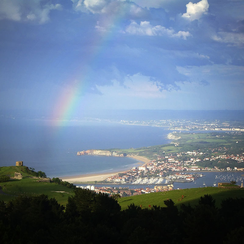 domaine d'Abbadie sur la corniche basque, au nord de la ville d'Hendaye