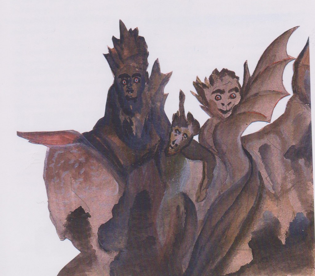 10 - dessin exécuté par Julien Viaud enfant et destiné à illustrer peau d'âne