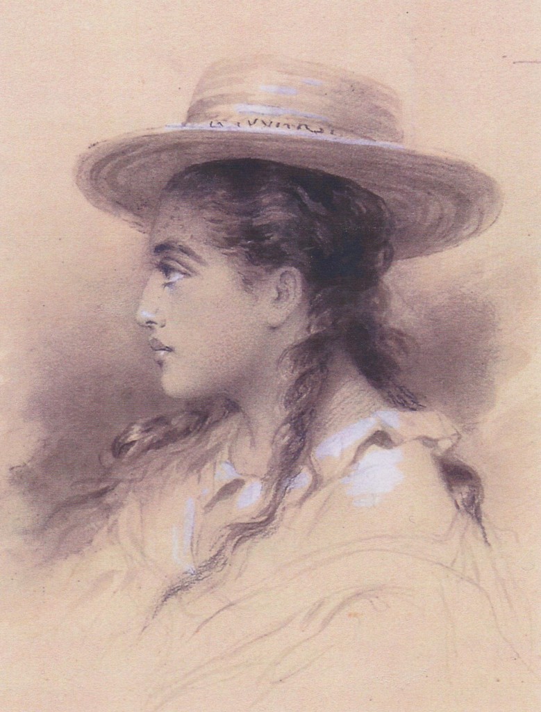 12 - Le profil de Rarahu, dessin de Pierre Loti, collection particulière