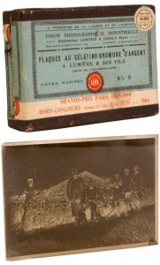 plaques clichés-verre négatifs au gélatino-bromure d’argent