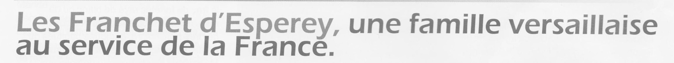 Les Franchet d'Esperey - 1