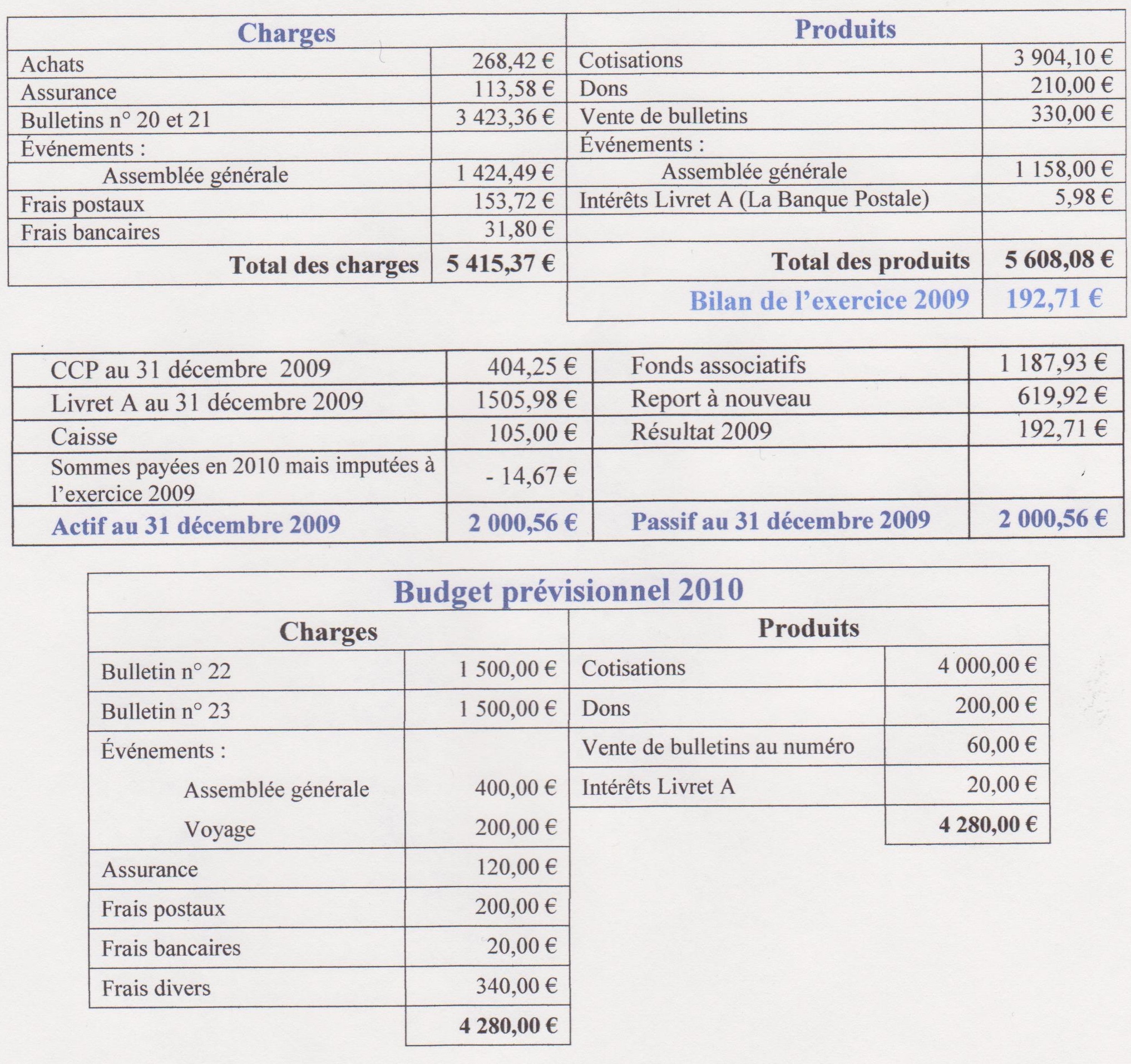 bilan financier AIAPL 2010