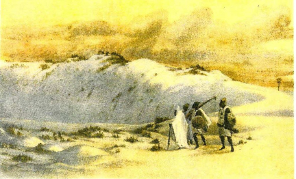 Gens du Fouta arrivant à Dakar par le chemin des dunes un soir d'octobre 1873 -JX1953