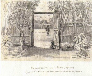 La porte de notre case à Dakar - 1873-74 - JX1953