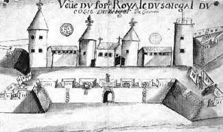 vue du fort royal du Sénégal - JX1953