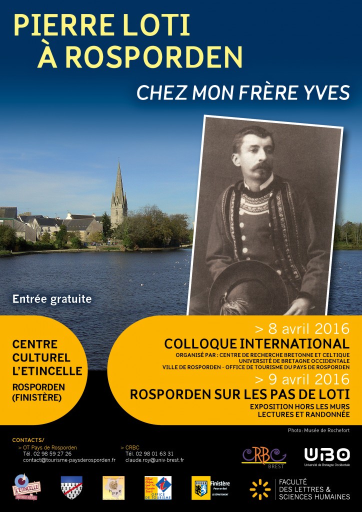affiche Pierre Loti à Rosporden chez mon frère Yves
