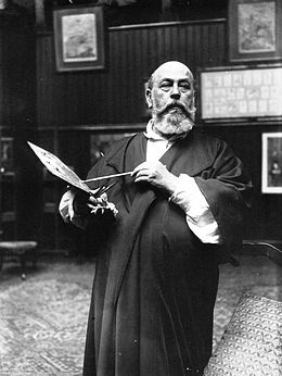 Albert Besnard 1913 - photographie de l'Agence de presse Meurisse. Paris, Bibliothèque nationale de France.