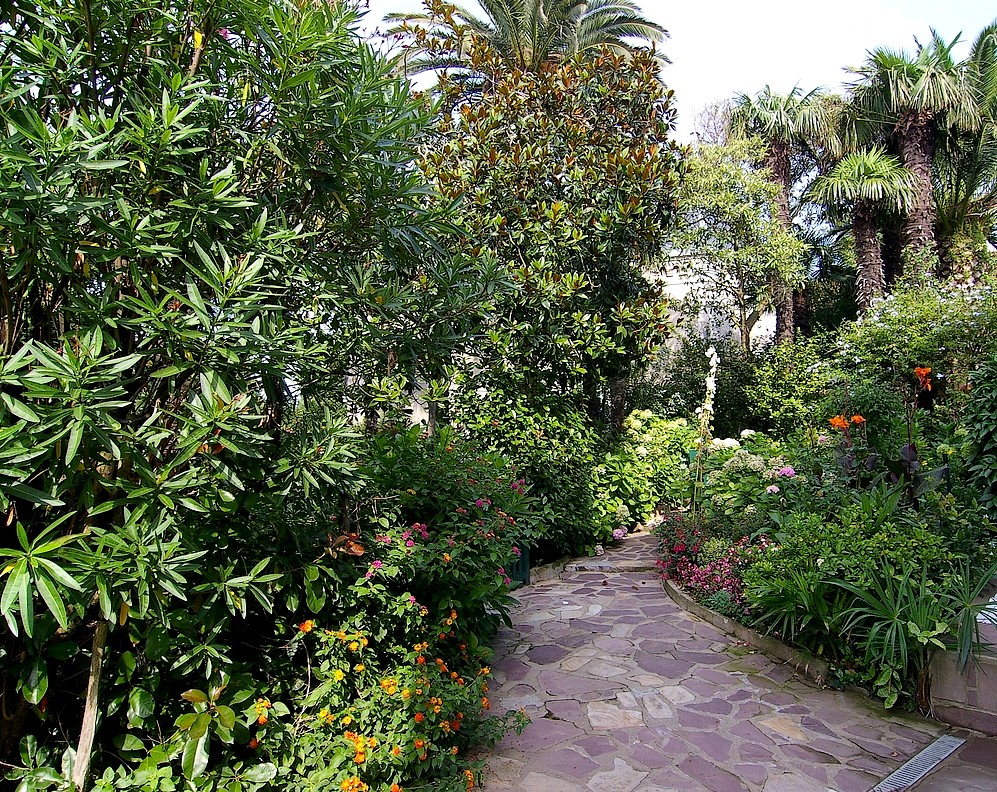 Jardin, allée reliant la demeure au portail. GUERIN Gil ©CRMH Aquitaine