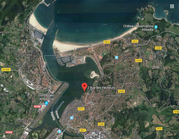 vue aérienne Bidassoa