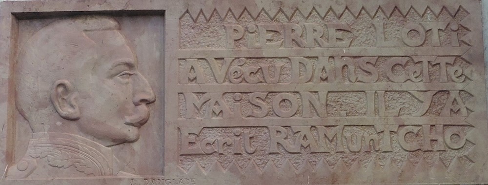 Plaque Loti-hôtel Rhune-2