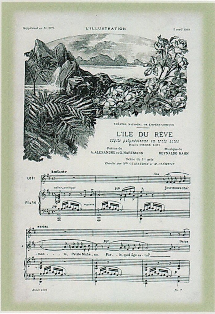 PARTITION l'ïle du rêve-