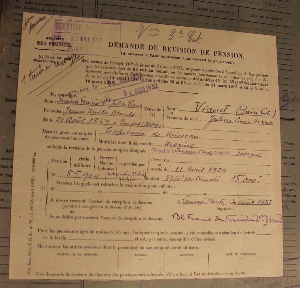 SHD caserne Martrou-document