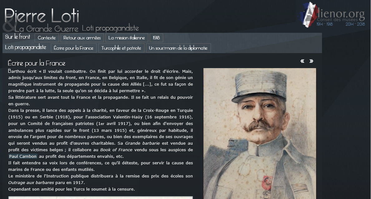 Pierre Loti-Grande Guerre Loti propagantiste