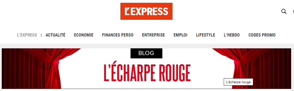 Logo express-écharpe rouge