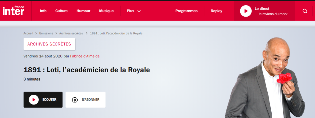 1891 Loti, l’académicien de la Royale