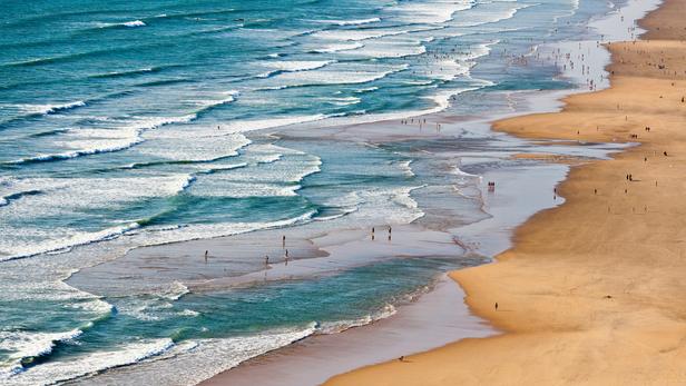 La grande plage de 8 km de St-Trojan sur l'île d'Oléron
