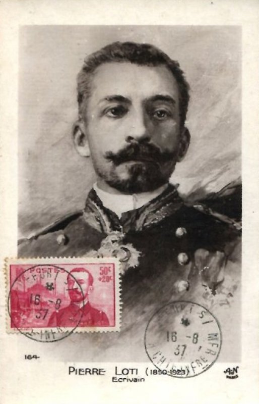 Loti Pierre timbre 1937 enveloppe