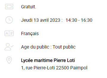 2-Rencontre Lycée maritime 13 avril 2023