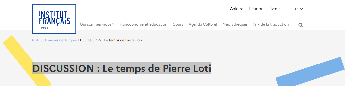 1-DISCUSSION Le temps de Pierre Loti