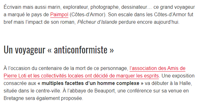 3-Dans le sillage de la vie de l’écrivain Pierre Loti, à Paimpol