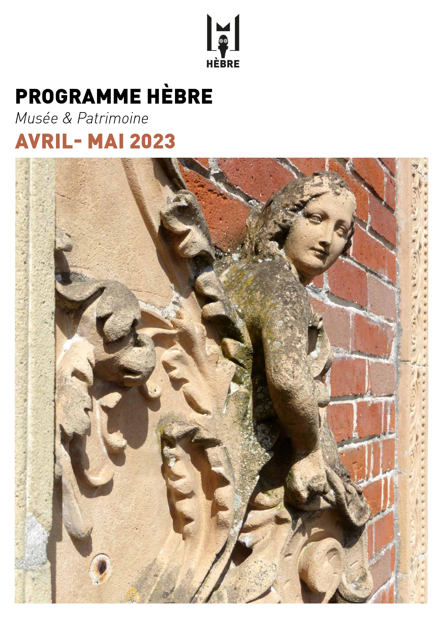 Programme hèbre avril-mai 2023
