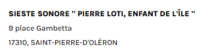 3-Sieste Loti Oléron