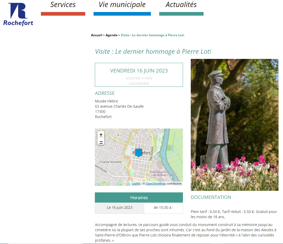 Dernier hommage Loti