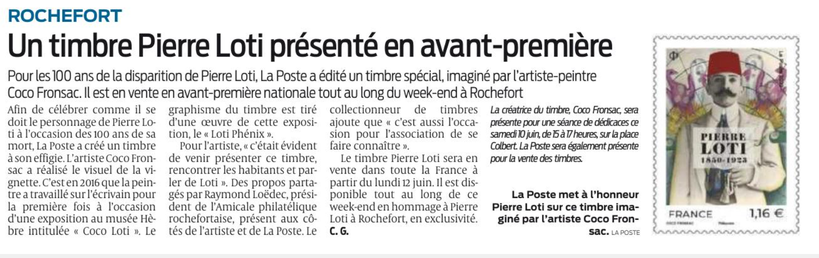 Timbre Loti Coco Rochefort