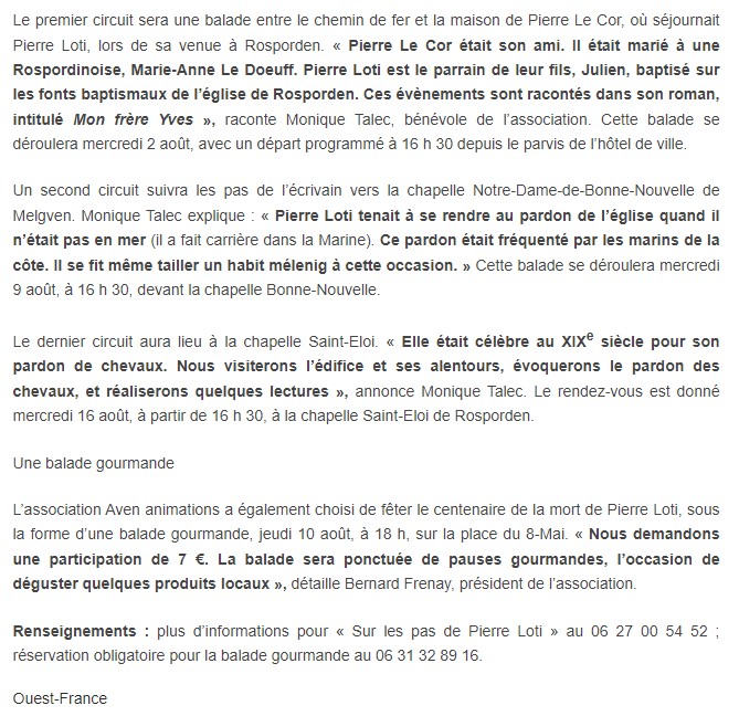 2-Rosporden-visites guidées Loti