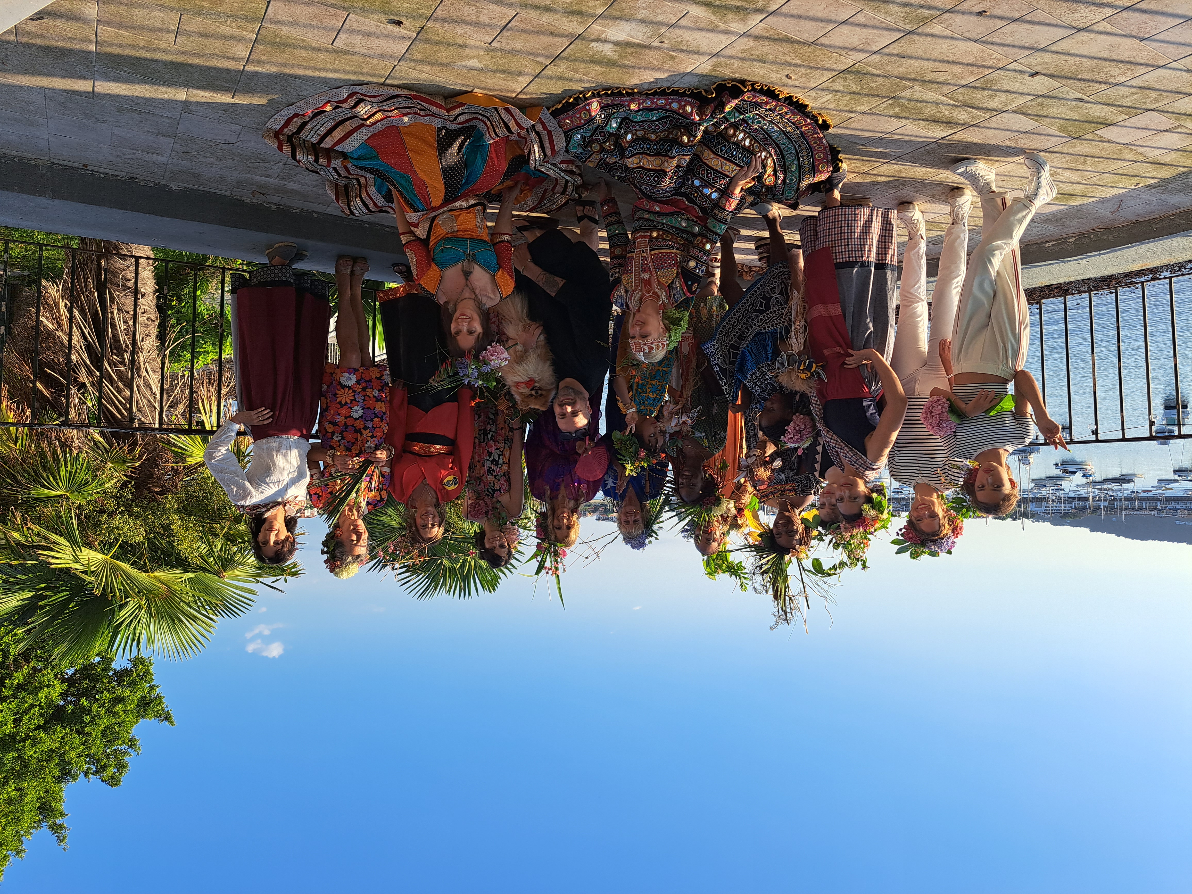 le groupe sur la terrasse