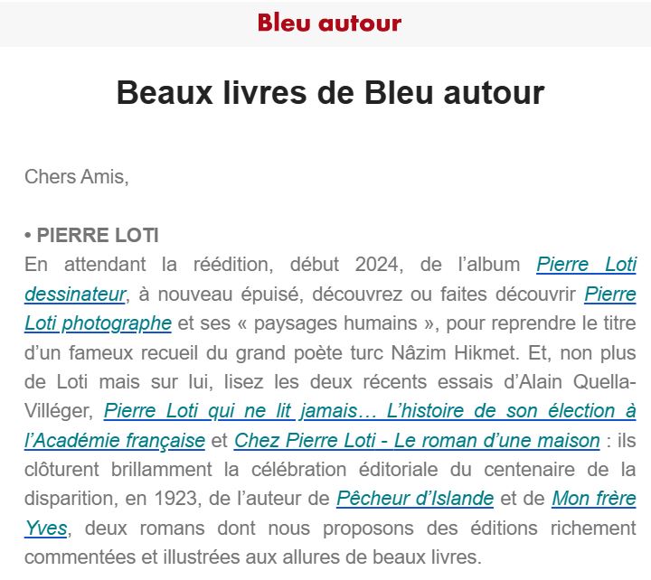 Bleu autour
