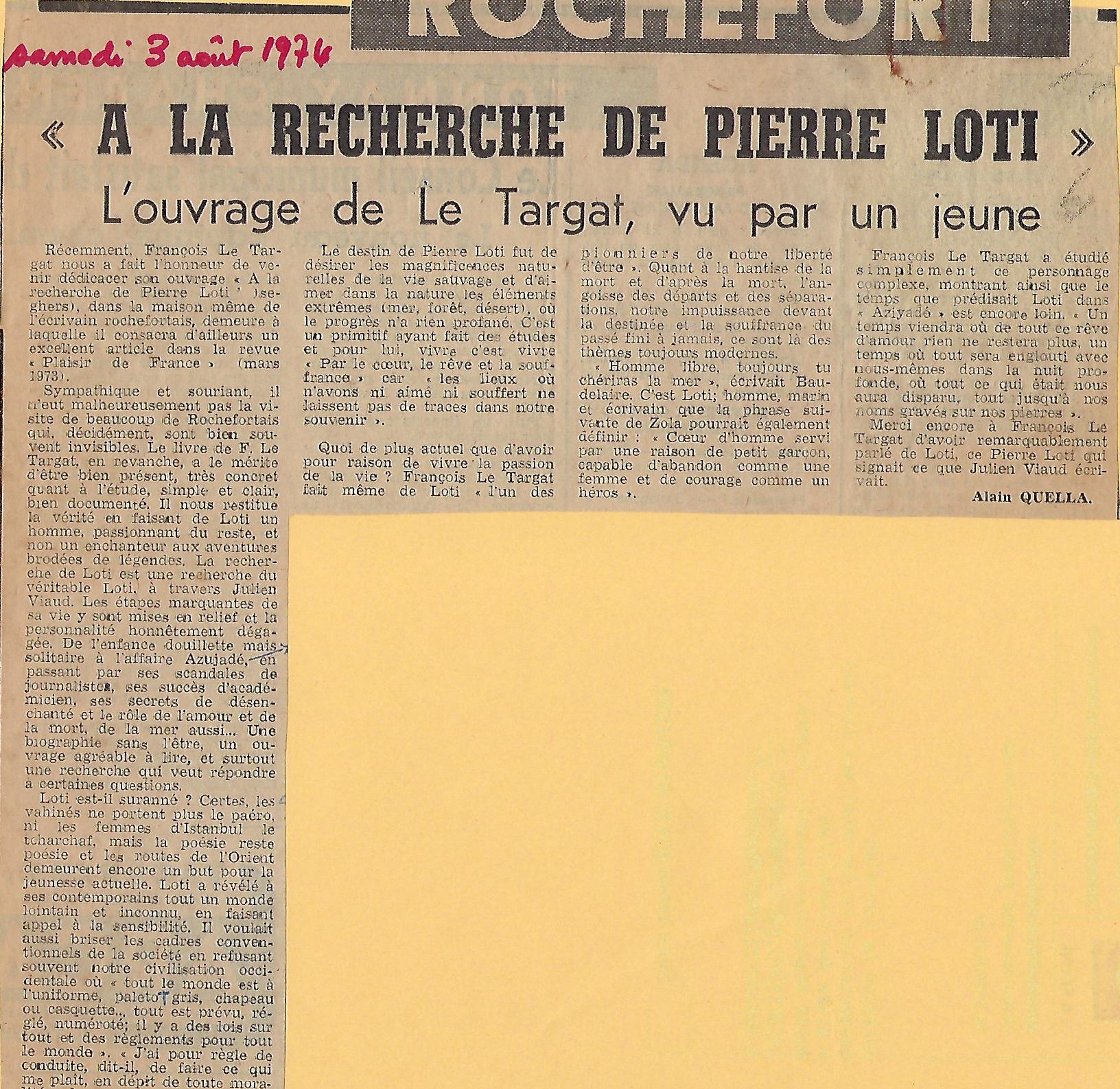 AQV Le targat SO 3 août 74